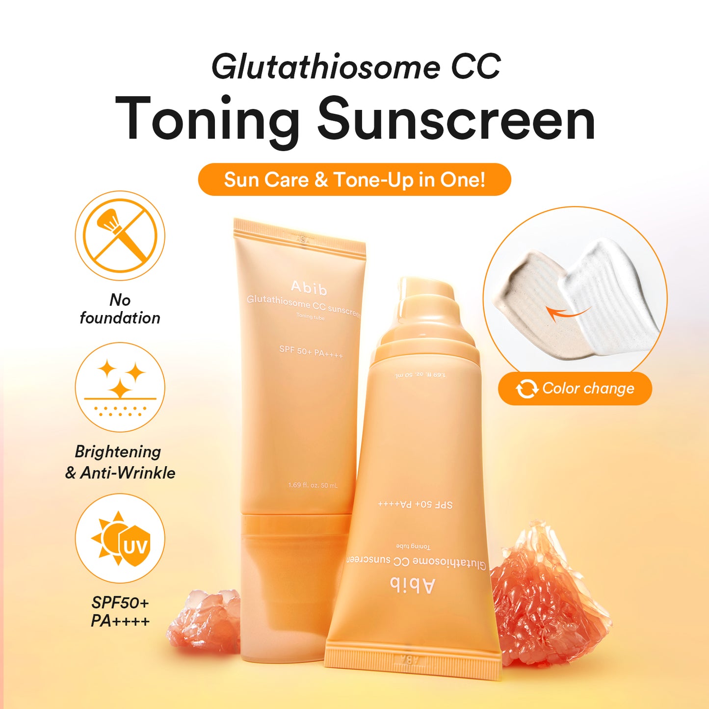 Abib – Glutathiosome CC Sunscreen SPF50+ PA++++