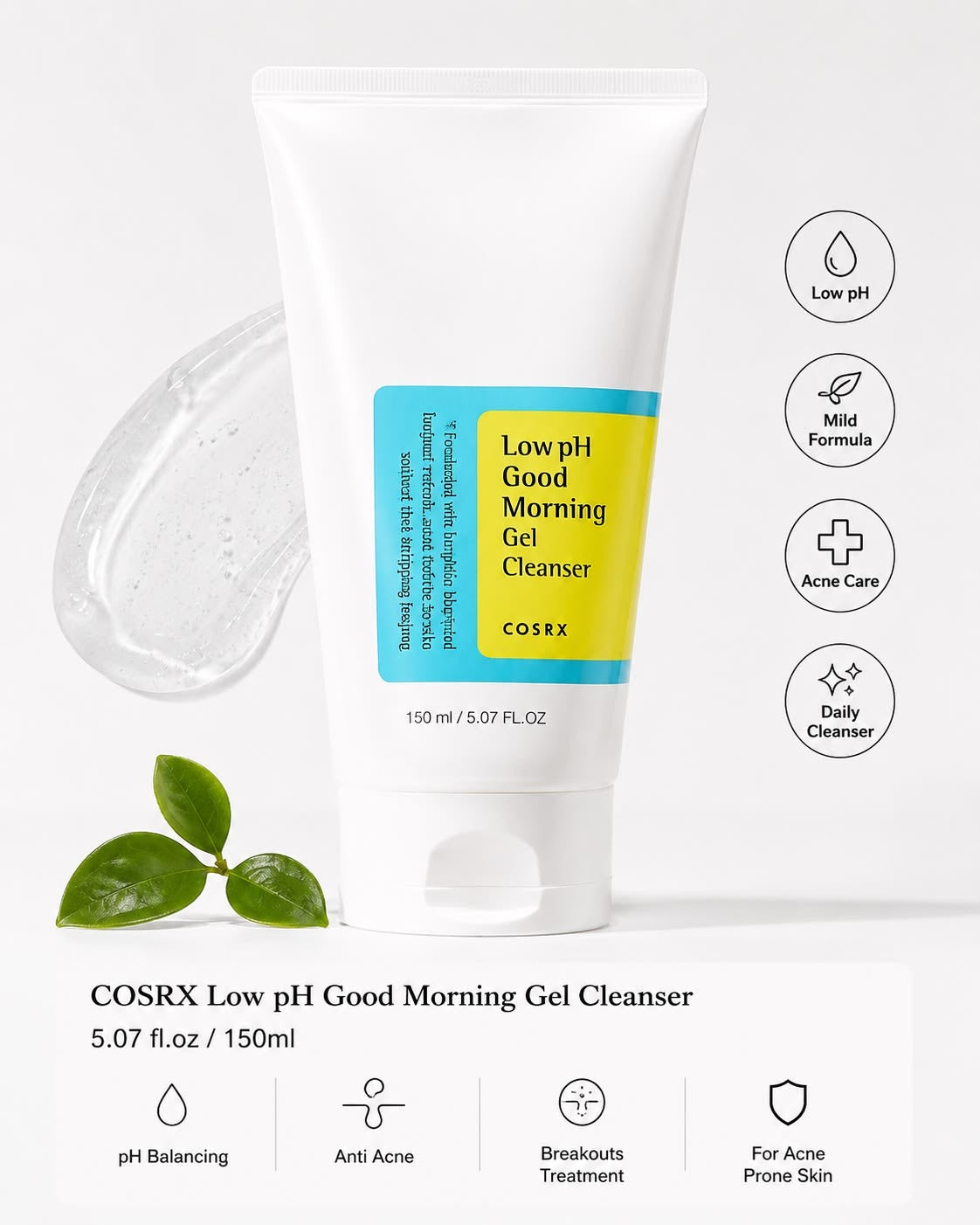 COSRX Low pH Good Morning Gel Cleanser – 150 ml